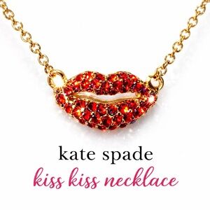 💋💋kate spade new York kiss kiss 
Lips Mini Necklace, 15"-17.5" nwt so cute!